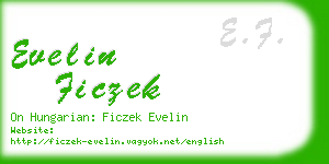 evelin ficzek business card